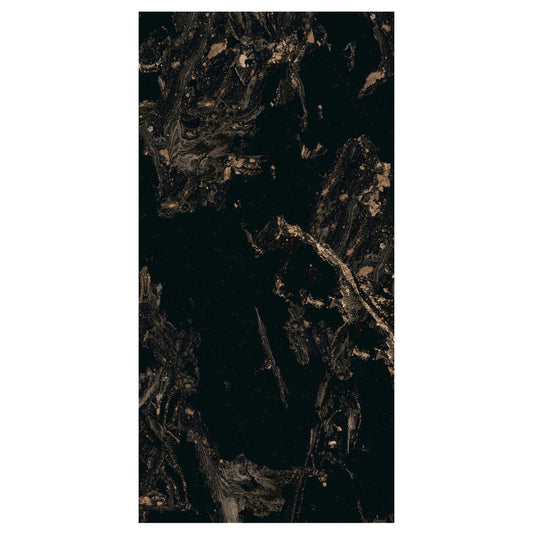 Gresie M. Black, rectificata, portelanata 60x120 ,negru ,lucioasa