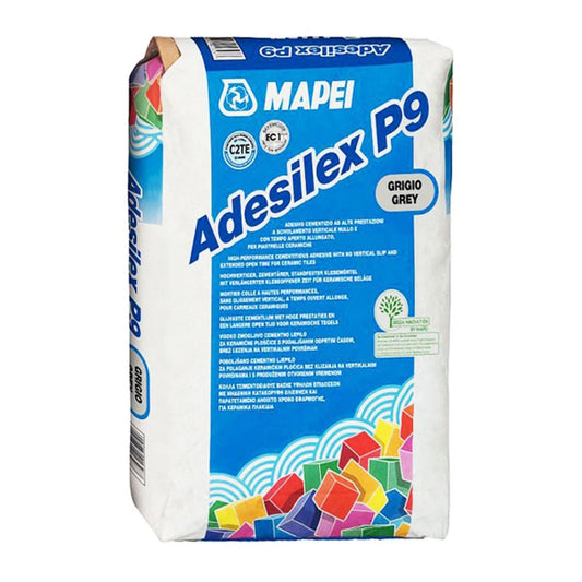 Adeziv pentru gresie si faianta Mapei Adesilex P9, interior / exterior, gri, 25 kg