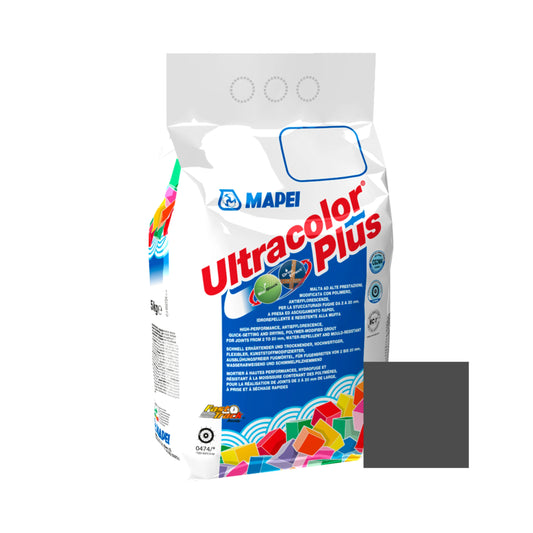 Chit de rosturi gresie si faianta Mapei Ultracolor Plus, 120 black / negru, interior / exterior, 5 kg