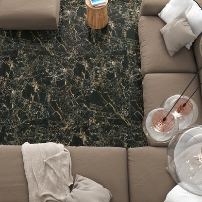 Gresie Tig Black, rectificata, portelanata 60x60