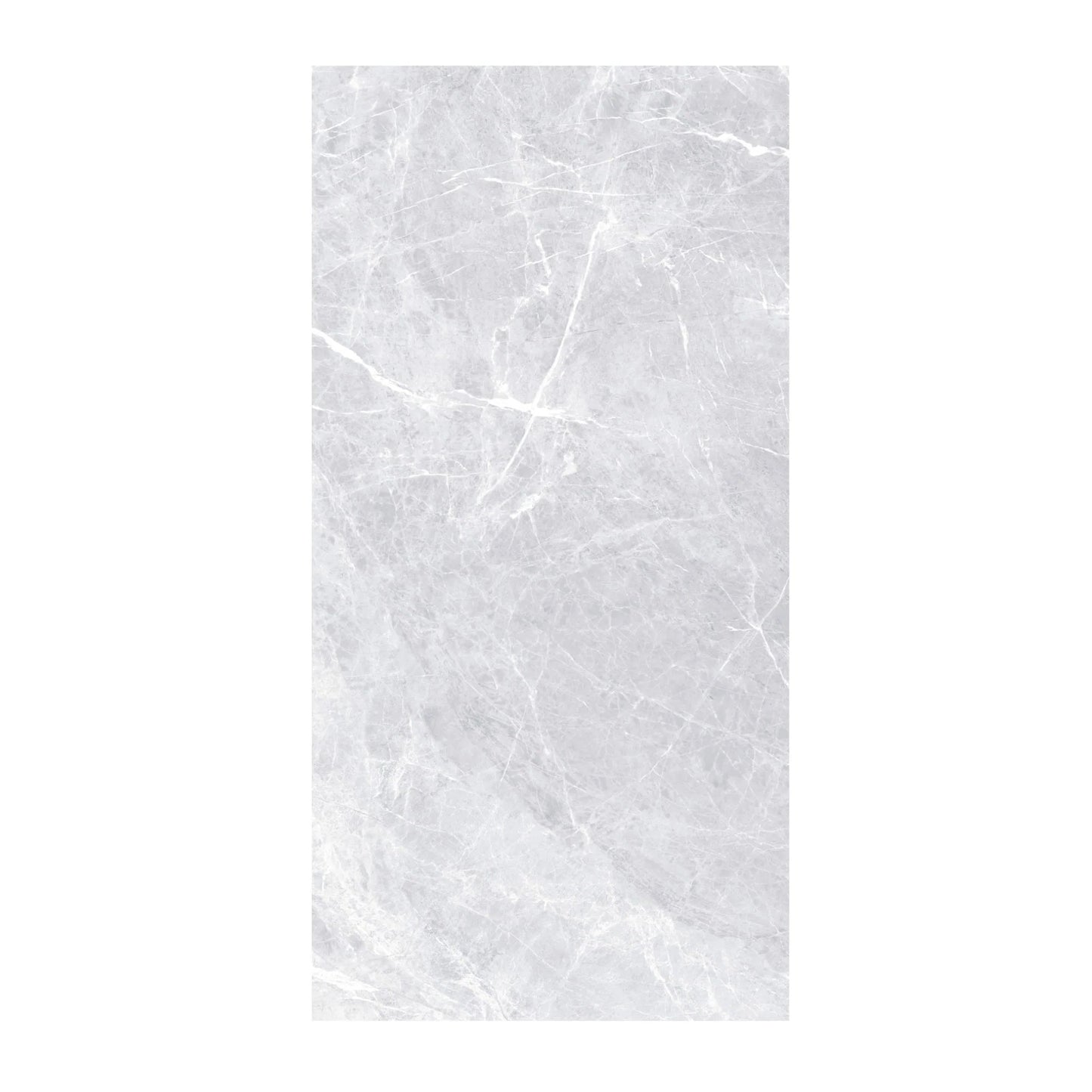 Gresie Pre White  rectificata, portelanata 60x120 ,alb,lucioasa