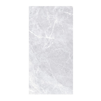 Gresie Pre White  rectificata, portelanata 60x120 ,alb,lucioasa