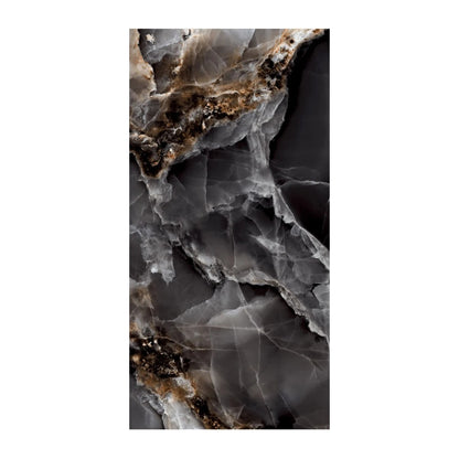 Gresie ONIX D.  rectificata, portelanata,negru, lucioasa 60x120