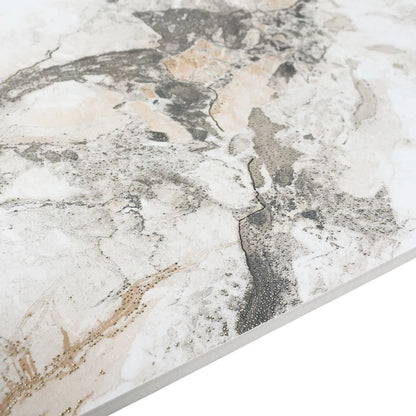 Gresie WHITE GOLD CARV,  rectificata, portelanata