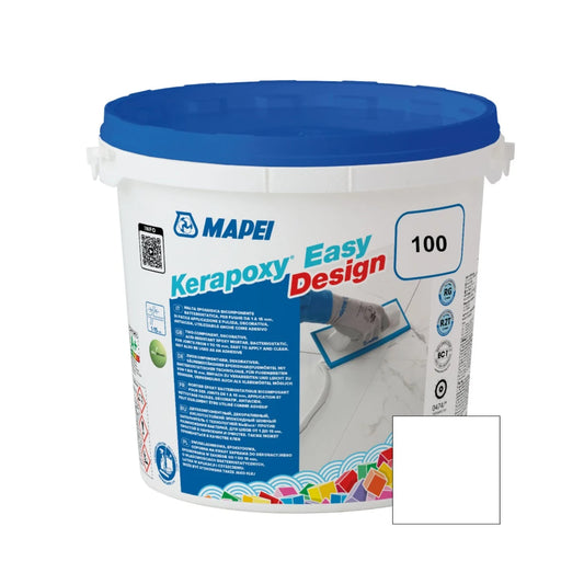 Chit de rosturi epoxidic, Mapei Kerapoxy Easy Design, interior / exterior, 100 white / alb, 3 kg kg (Copy)