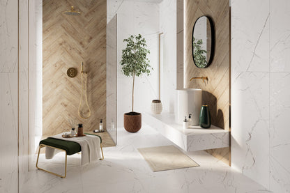 H WHITE Z, rectificata, portelanata