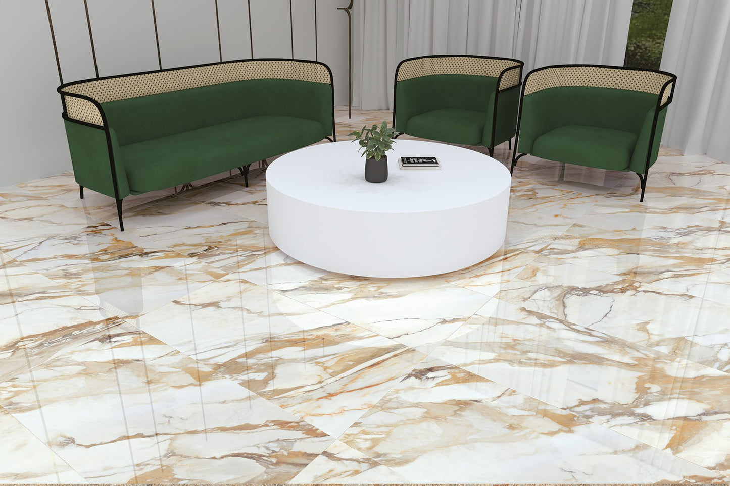 Gresie Cala . Gold ,  rectificata, portelanata