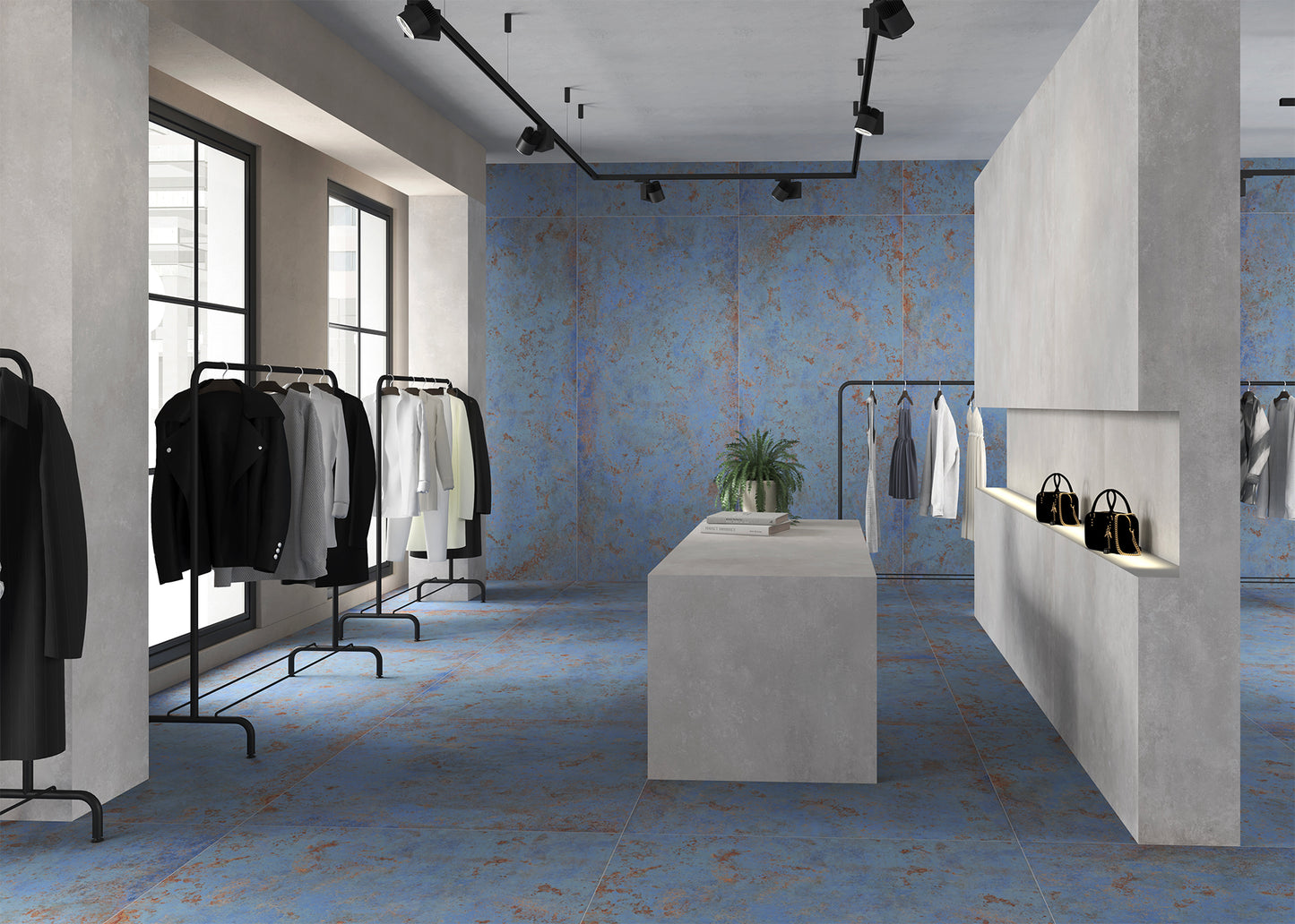 URBAN BLUE S.  -  Gresie porțelanată rectificată