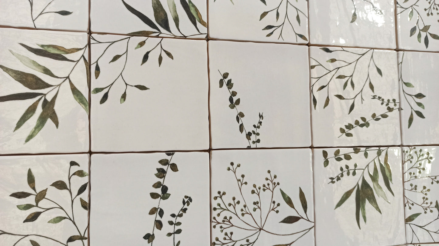 OLIVIA verde  , faianta 15x15