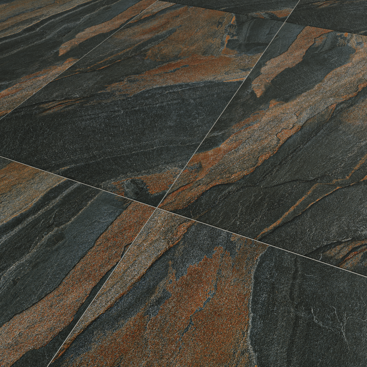 Gresie S. Antrachite ,  rectificata, portelanata