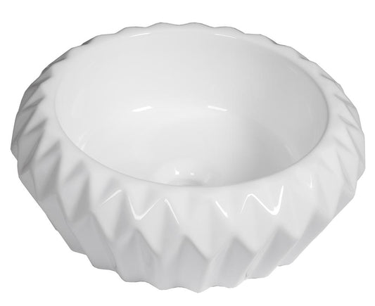 Chiuvetă decorativă albă lucioasă