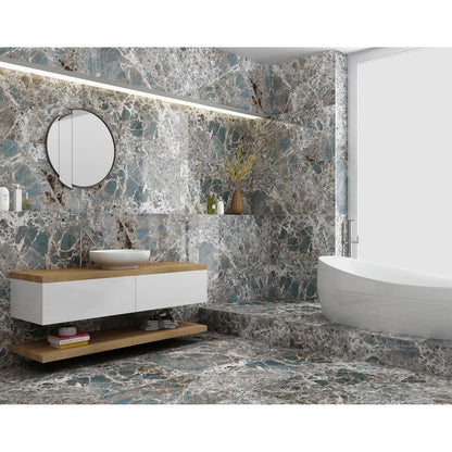 Gresie Amma Green,  rectificata, portelanata